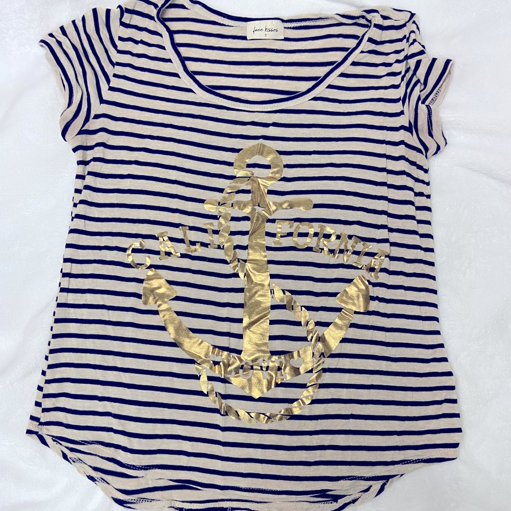 Blue and Tan Tshirt
